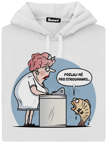 Strouhanka dámská mikina klokanka White