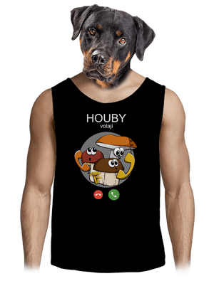 Houby volají pánské tílko Black