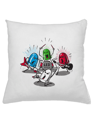 Led Zeppelin polštář White