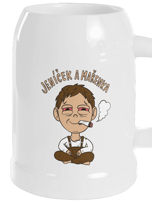 Jeníček a mařenka půllitr White