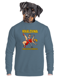 unisex mikina bez kapuce