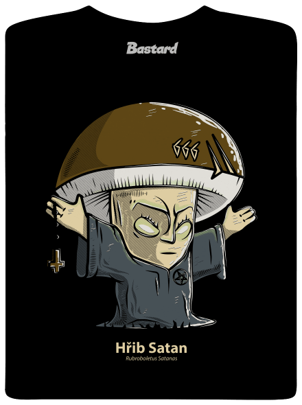 Hřib Satan pánské tričko Black