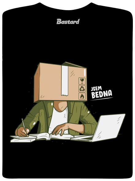 Jsem bedna pánské tričko Black