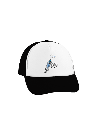 Stříkej kšiltovka truckerka Black cap