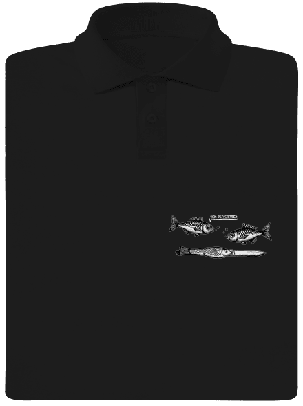 Vostrá rybička pánská polokošile Black