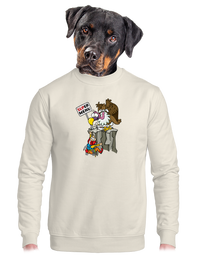 unisex mikina bez kapuce