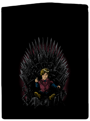 Tyrion na trůnu dámská mikina na zip Black
