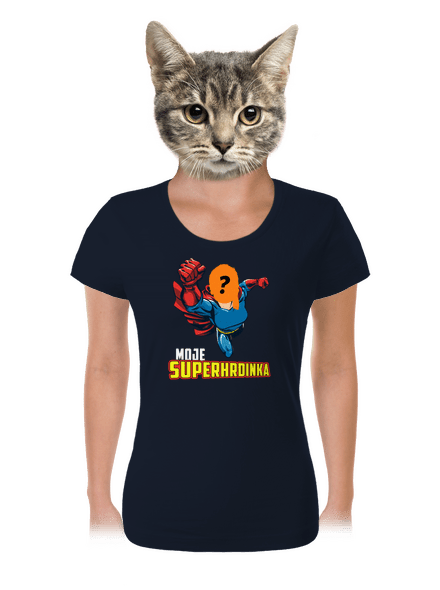 Moje superhrdinka dámské tričko Navy Mal