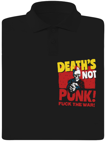 Death's not punk pánská polokošile Black