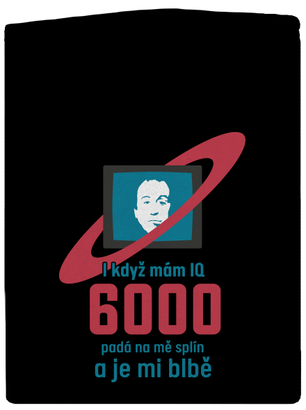 IQ 6000 pánská mikina na zip Black
