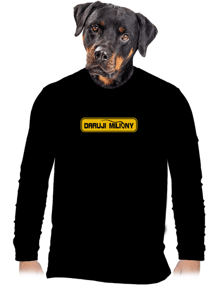 Miliony pánské dlouhý rukáv Black