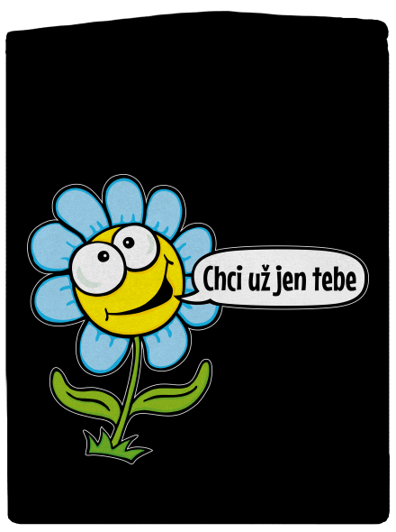 Chci už jen tebe dámská mikina na zip Black