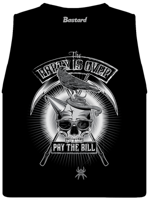 Party is over dámské tílko volné Black