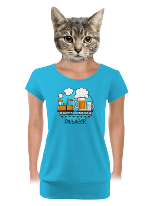 dámské tričko s lemem