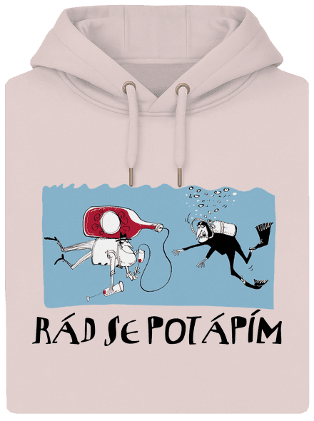 Rád se potápím unisex mikina premium Rose Chalk