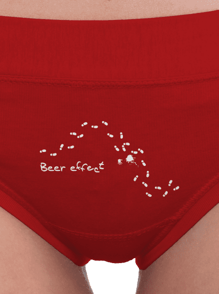 Beer effect dámské kalhotky Red Mal