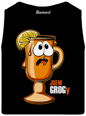 Jsem grogy pánské tílko Black