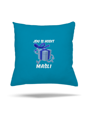 Jdu si hodit mašli polštář Blue Turquoise