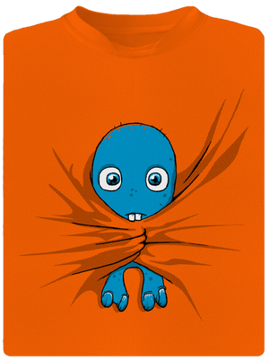 Bubák dětské sportovní tričko Neon Orange