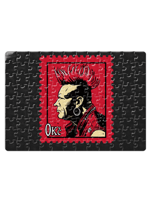 Známka punku puzzle White