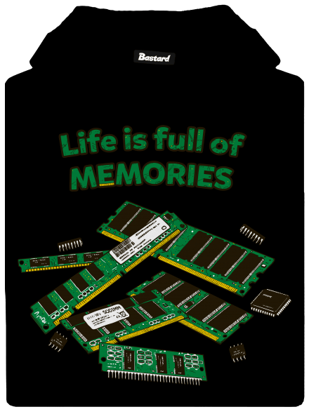 Uchováno v paměti pánská mikina klokanka Black