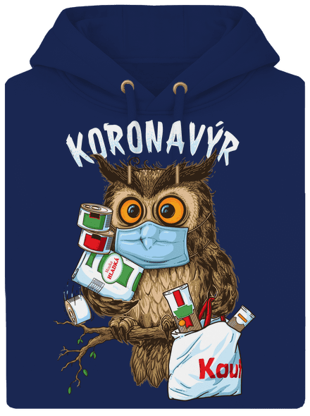 Koronavýr unisex mikina premium Navy