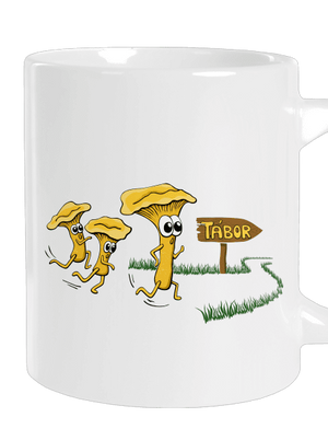 Běží lišky k Táboru velký hrnek White