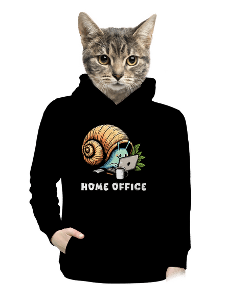 Šnekův home office dámská mikina klokanka Black