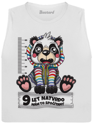 Školní docházka dámské tílko volné White