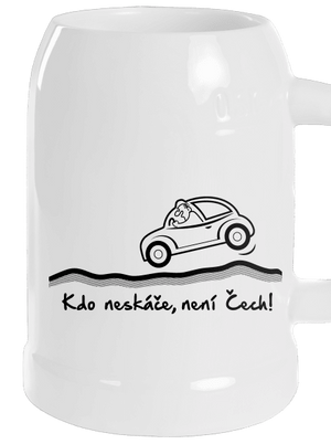 Kdo neskáče půllitr White