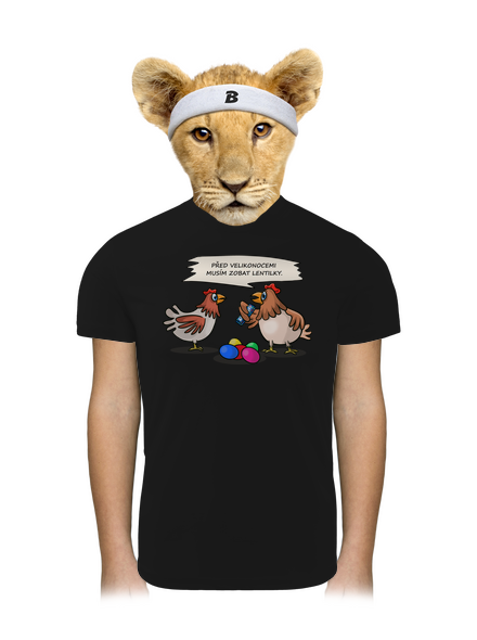 Slepice před Velikonocemi dětské sportovní tričko Black