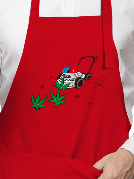 Ganja krize zástěra Red