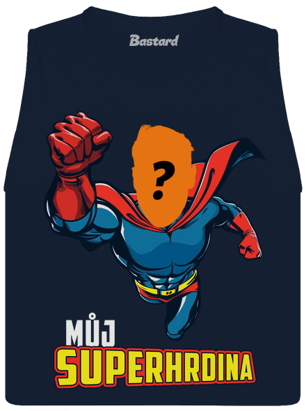 Můj superhrdina dámské tílko volné Navy