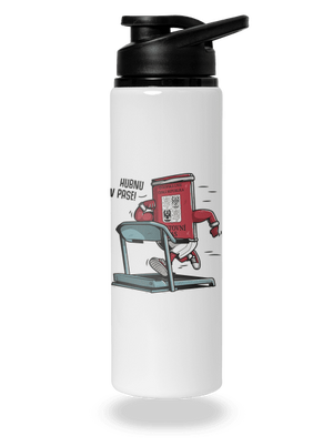 Hubnu v pase lahev na vodu White