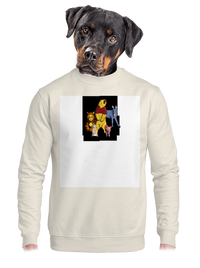 unisex mikina bez kapuce