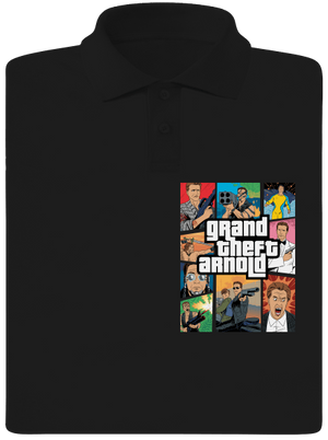 Grand Theft Arnold pánská polokošile Black