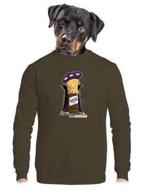 unisex mikina bez kapuce