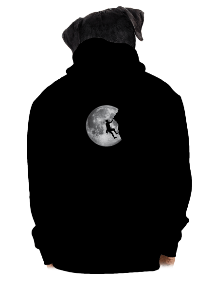 Noční lezec pánská mikina na zip Black