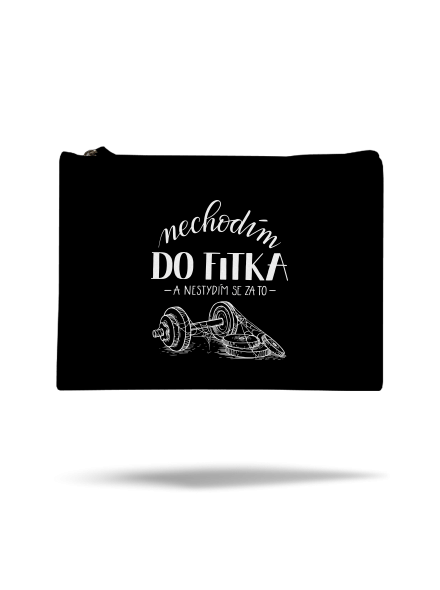 B12: Nechodim do fitka taštička Black