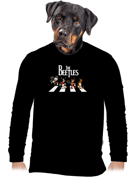 Beatles pánské dlouhý rukáv Black