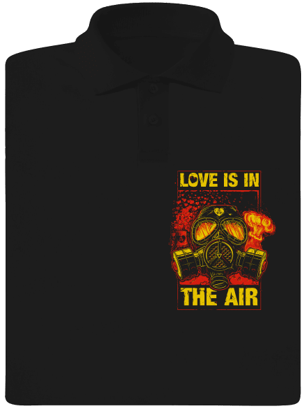Love is in the Air pánská polokošile Black