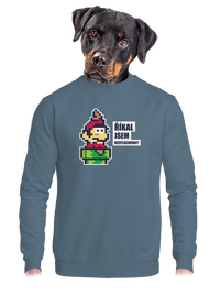 unisex mikina bez kapuce