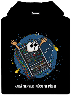 Padá server dámská mikina klokanka Black