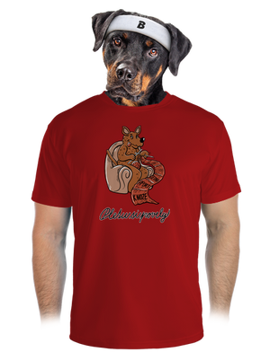 Pletu si povely pánské sportovní tričko Red Mal