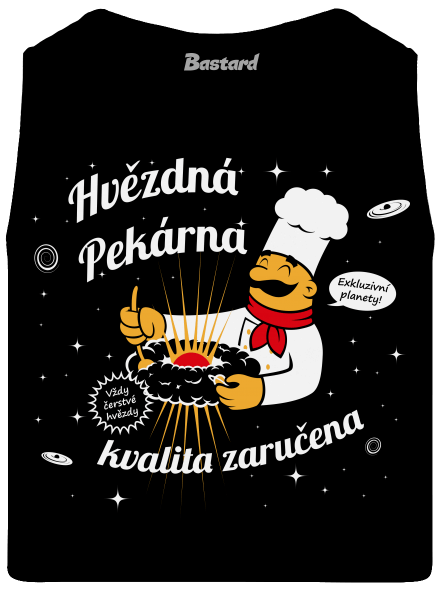 Hvězdná pekárna pánské tílko Black
