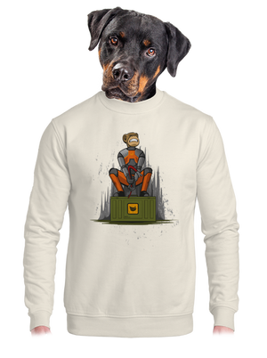 unisex mikina bez kapuce