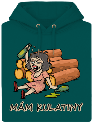 Mám kulatiny unisex mikina premium Emerald Green