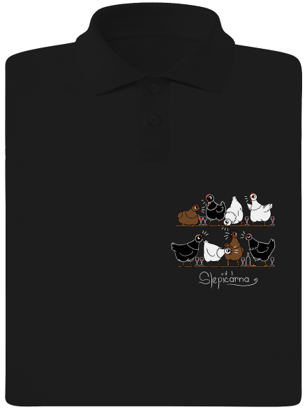 Slepičárna pánská polokošile Black