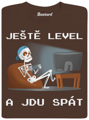 Ještě level pánské tričko Brown
