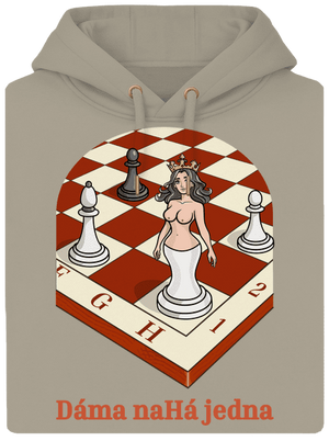 Dáma nahá jedna unisex mikina premium Pastel Macchiato